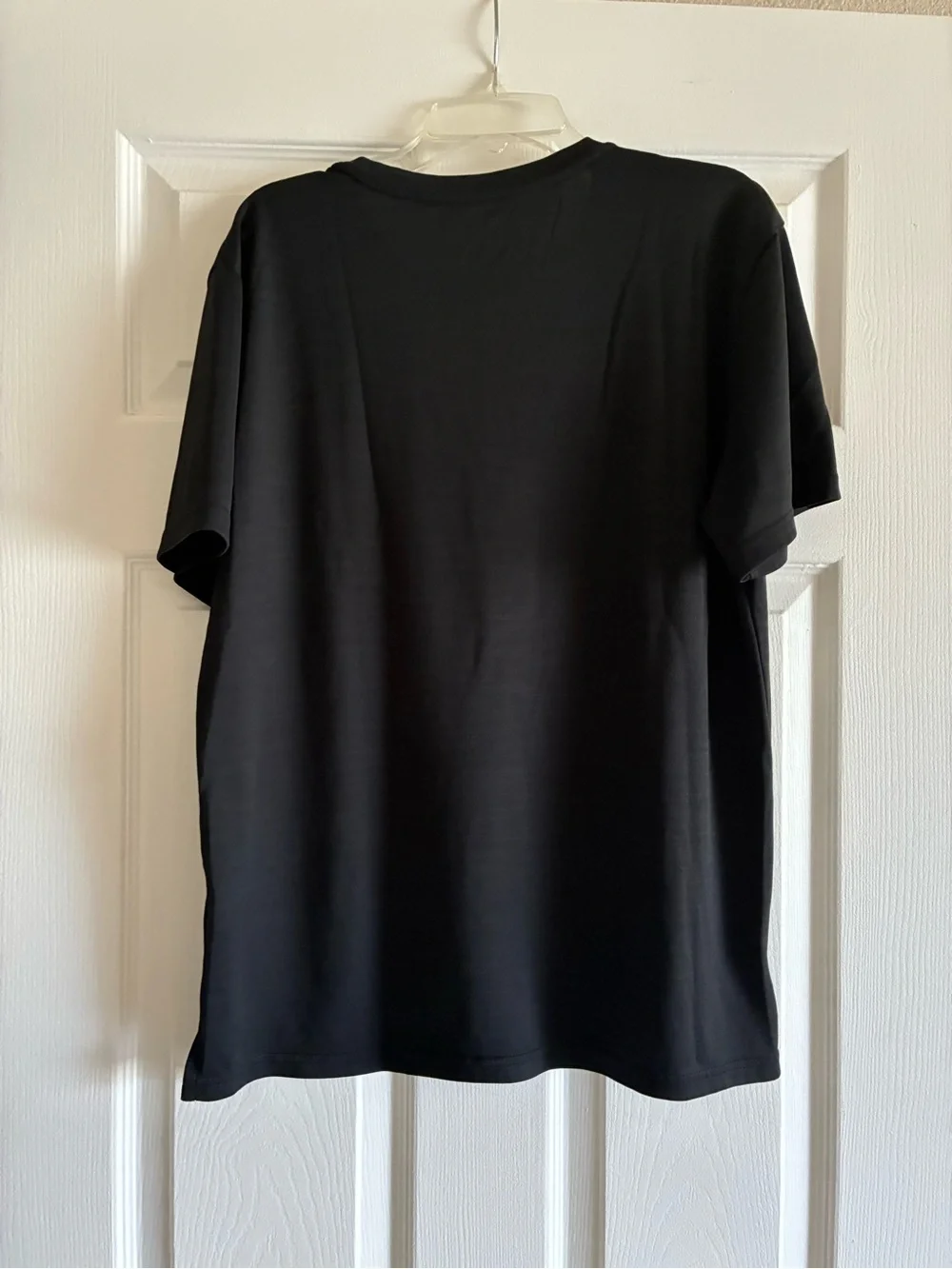 Nike Black Short Sleeve Dri-FIT Training Tee with Silver Swoosh